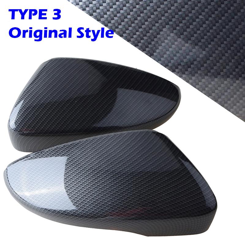 Рифмированная боковая крышка зеркала, колпачки для зеркал заднего вида, углеродное волокно, подходит для автомобиля VW Golf MK6 GTI 2008-2013