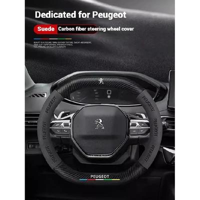 Чехол на руль автомобиля 34 см для Peugeot 106 107 108 206 207 208 301 307 308 406 408 508 607 2008 3008 4008 5008 GT RCZ Rifter
