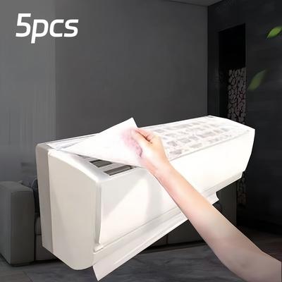 5 шт. Фильтр для кондиционера 22x80см Ультратонкий фильтр воздухозаборника Замена для дома, офиса Совместим с большинством кондиционеров