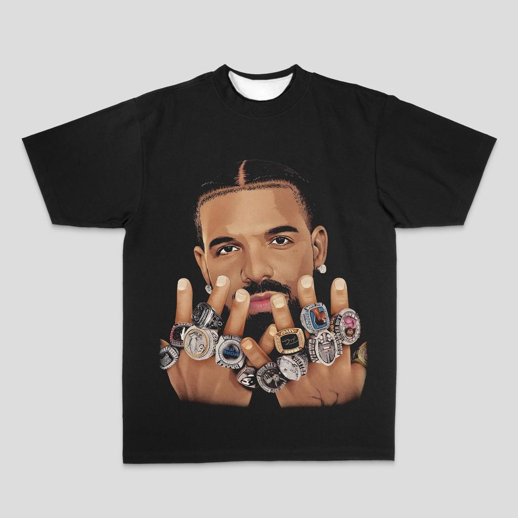Drake Men's 3D Printed T-shirt New Style Top Hip-hop Ghetto Gansta T-shirt Women's Designer Clothing Y2k Pattern Quick-dry Top