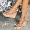 Summer Espadrille Platform Wedges Sandals For Women Fashion Leisure Comfy Women Beach Shoes Sandals