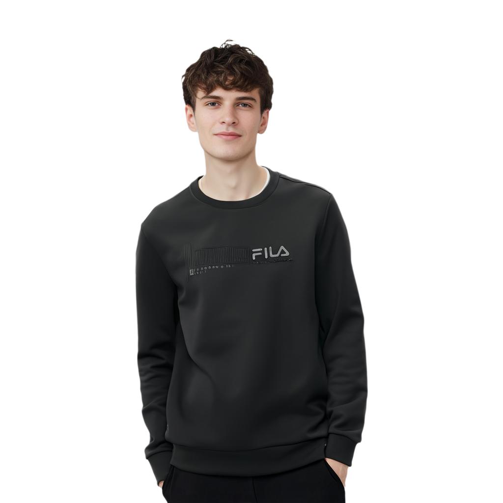 Fila Однотонный вязаный пуловер-свитшот Мужские топы F11M342203FBK