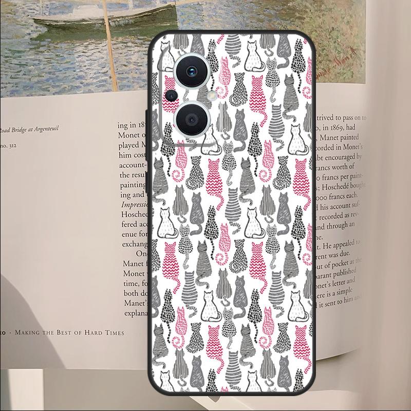 Забавный коллаж с котами Чехол для OPPO Reno 12F 11F 13F 14F 10 11 12 13 14 Pro 8 Lite Чехол для OPPO Find X9 X6 X5 X8 Pro