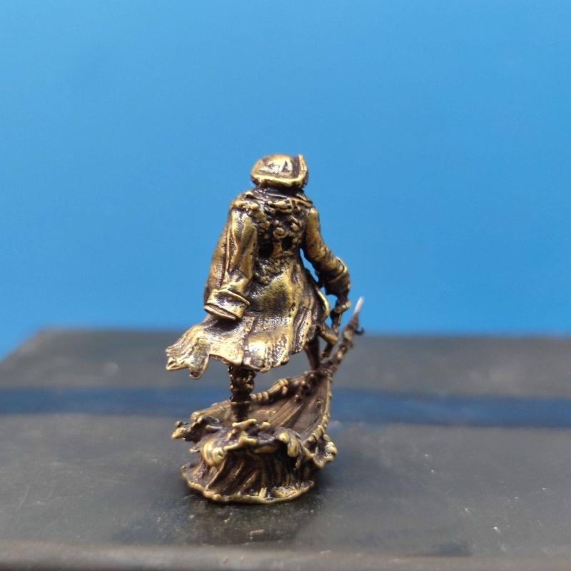 1Pc Brass Pirate Monster Mini Figurine 1/64 Miniature Model Landscape Display Decor Tiny Figure Ornament for Home Collection