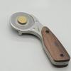 Metal Roller Cutter Handmade DIY Make Leather Handicraft Belt Bags Cutting Edge Trimming Assistance Tool Leather Roller Knife