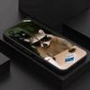 Funny Raccoon Cute Phone Case For Samsung S 9,10,21,30,22,23,24,25,26,Ultra,Plus,Lite,FE,4,5G Black Soft Precise