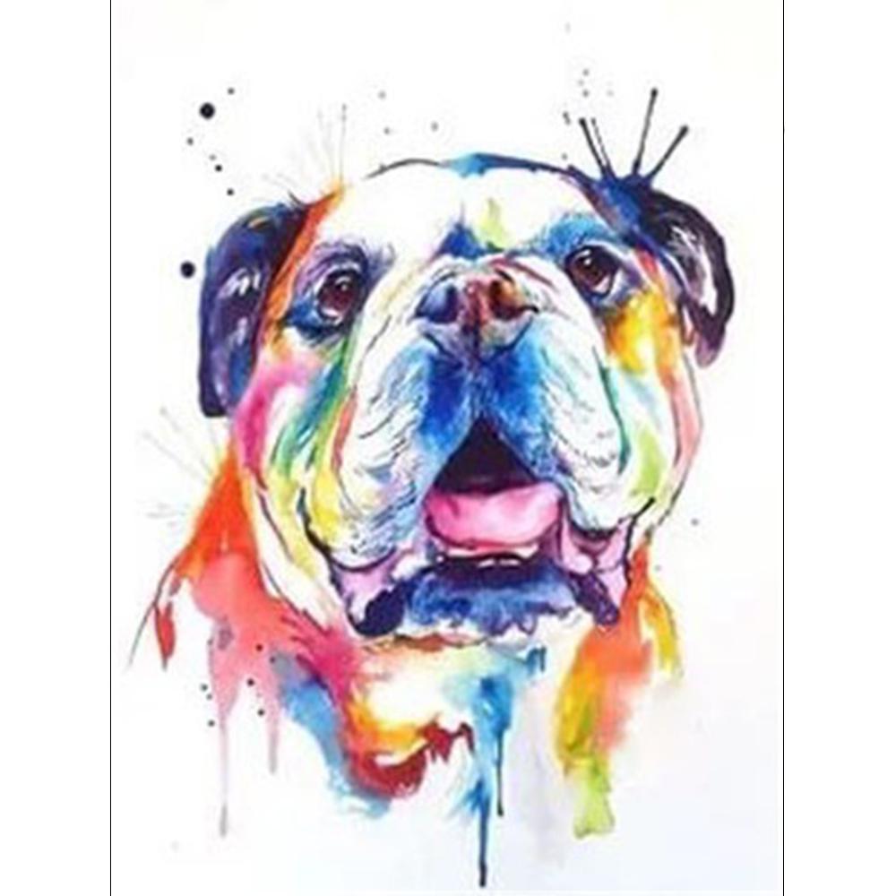 DIY Алмазная картина Собака Животное Алмазная вышивка Горный хрусталь Картина 5d Алмазная мозаика