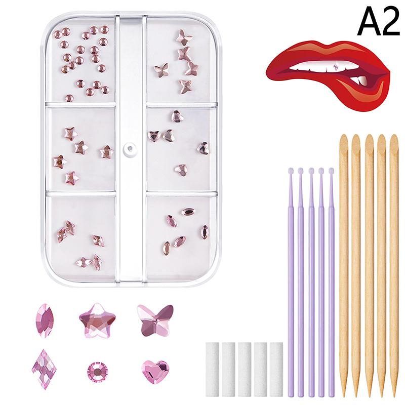 1Set Dental Tooth Gems Crystal Diamond Ornament Diy Tools Various Shapes Color Teeth Jewelry Denture