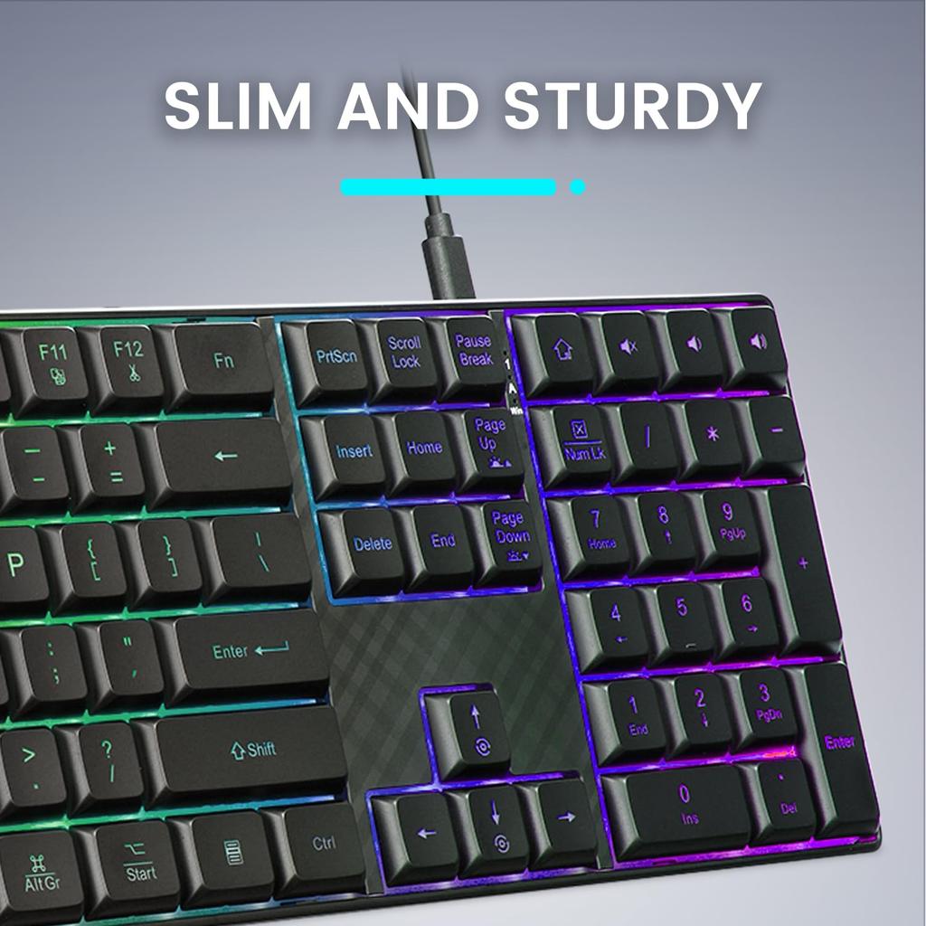 II Backlit Keyboard Wired English Layout Pantograph Keys PERIBOARD-329