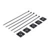 200Pcs Nylon   High Temperature Resistant Strong Nylon Self Locking Cable   with Mounts for Cable Fence