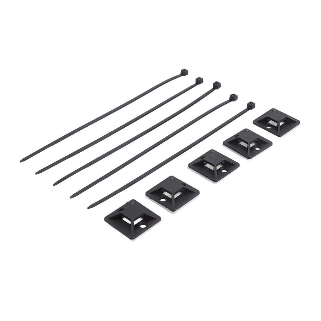 200Pcs Nylon High Temperature Resistant Strong Nylon Self Locking Cable with Mounts for Cable Fence