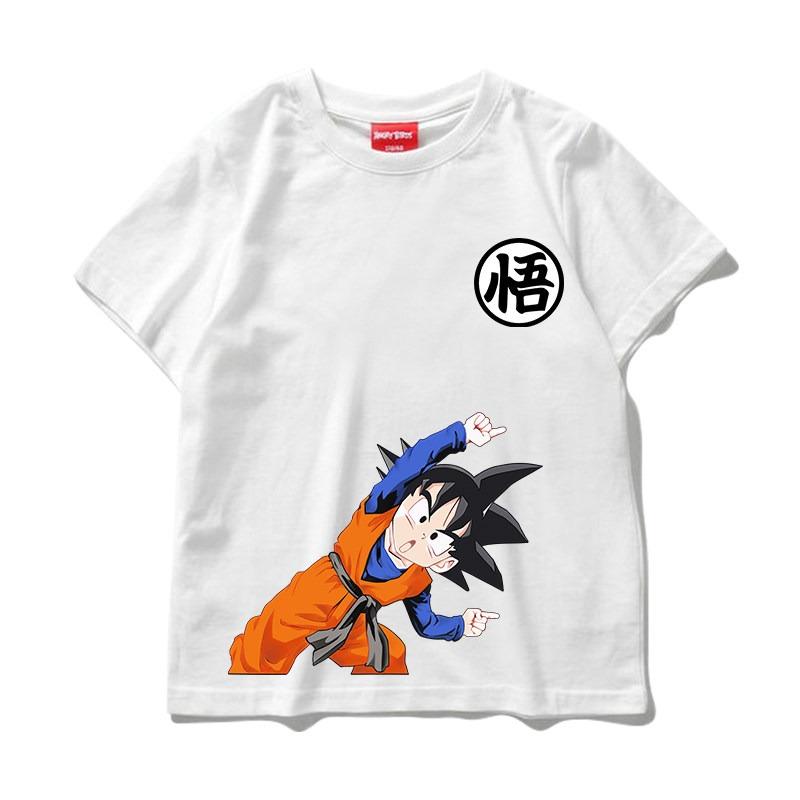 Детская и взрослая футболка с коротким рукавом Dragon Ball Goku, Японское аниме Fusion, Модный топ с принтом для детей