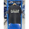 Винтажная мужская повседневная свободная рубашка Saint25ss с высококачесным принтом в виде букв, стираная, оверсайз