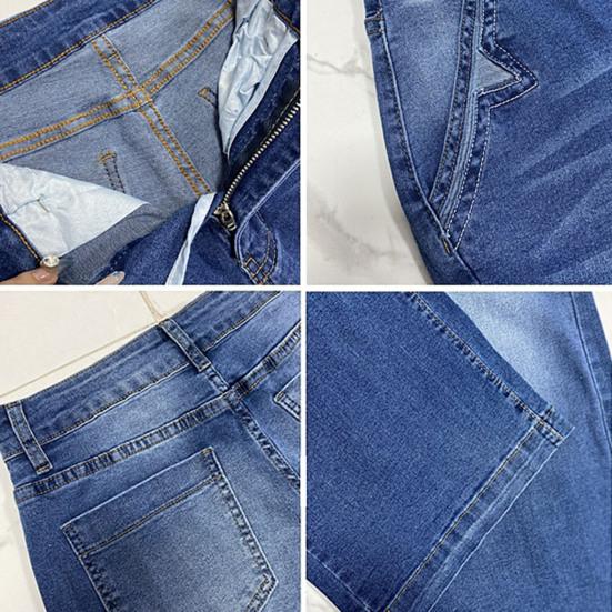 Женские джинсы широкого кроя с высокой талией, мешковатые джинсовые брюки с карманами, свободные джинсы-бойфренды с декоративными стежками