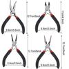 4 Pack Jewelry Pliers Jewelry Making Pliers Tools Kit with Needle Nose Pliers/Chain Nose Pliers, Round Nose Pliers