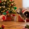 Automatic Cat Play Toys Ball Toy Launcher with Plush Balls, Interactive Fetch Toy, Fuzzy Exercise for Indoor Cats Balls And Kittens Chasing