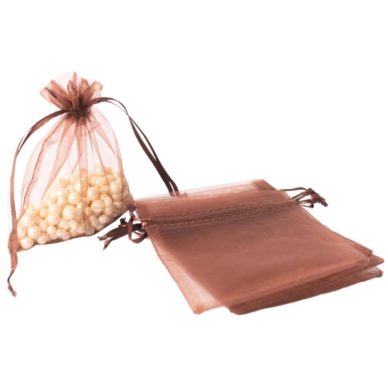 Breathable Storage Organizer Reusable Jewelry Packaging Pouch Drawstring Pocket Organza Gauze Sachet Accessories Bag