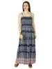 Long Rayon Flaired Maxi Dress With Smocked Bust Spaghetti Custom Gown