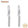Tancise 925 Sterling Silver Zircon Earrings Drop Earrings For Women Wedding Party Gifts