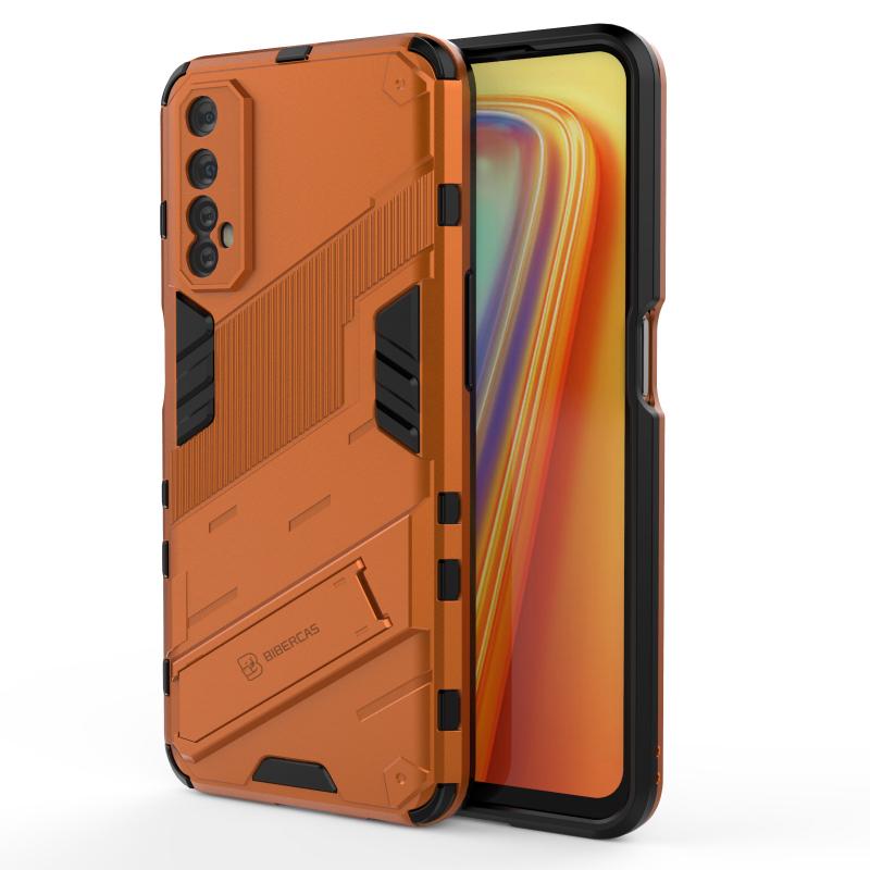 For OPPO Realme 7 Pro 4G Armor Shockproof Phone Case Back Cover Magnetic Kickstand Anti-Fall Protect Cases Coque