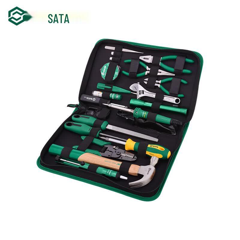 Базовый набор инструментов для электрика и домашнего мастера SATA, 25 предметов