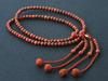 Kyoto Buddhist Altar Hayashi Prayer Beads Shingon Sect Shakuni Rose Sandalwood Agate Formal Official Bag Kyoto Prayer Beads (Unground) (For Men) [Bead