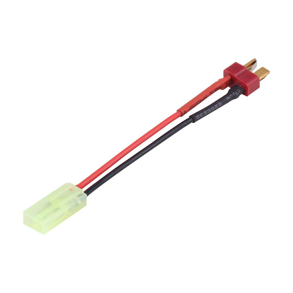 T Plug Male to Small Female Connector Adapter 18AGW Silicone Cable RC Accessory