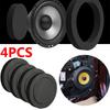 4 PCS 6.5" Sound Insulation Cotton Inch Car Universal Speaker Insulation Ring Soundproof Cotton Pad Interior Accessorry