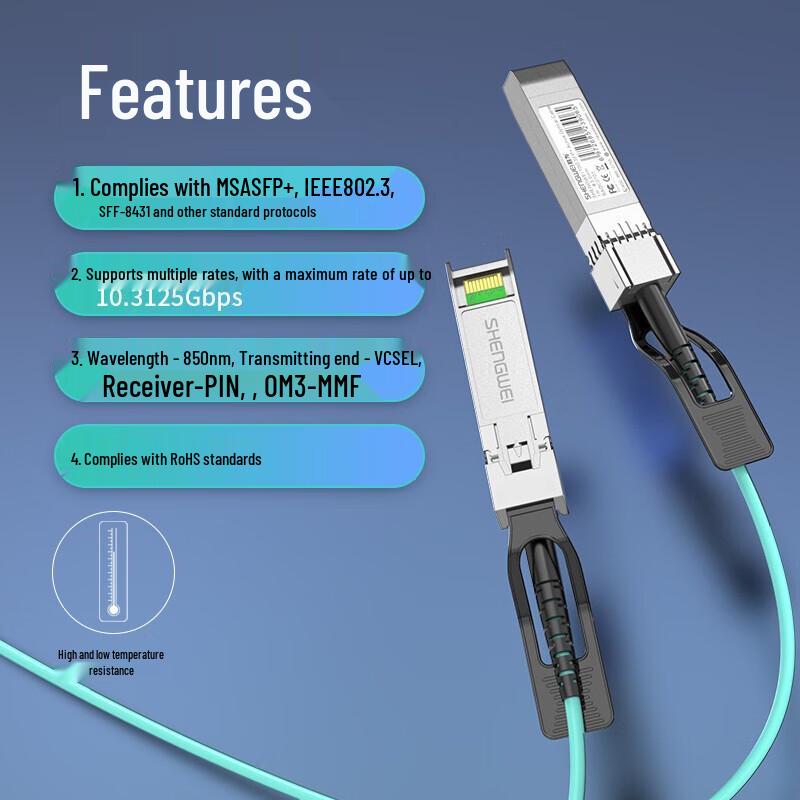 Shengwei SFP+ AOC Active Optical Cable