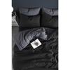 Двойной комплект пододеяльников с простынями | Антрацитовый черный | хлопок