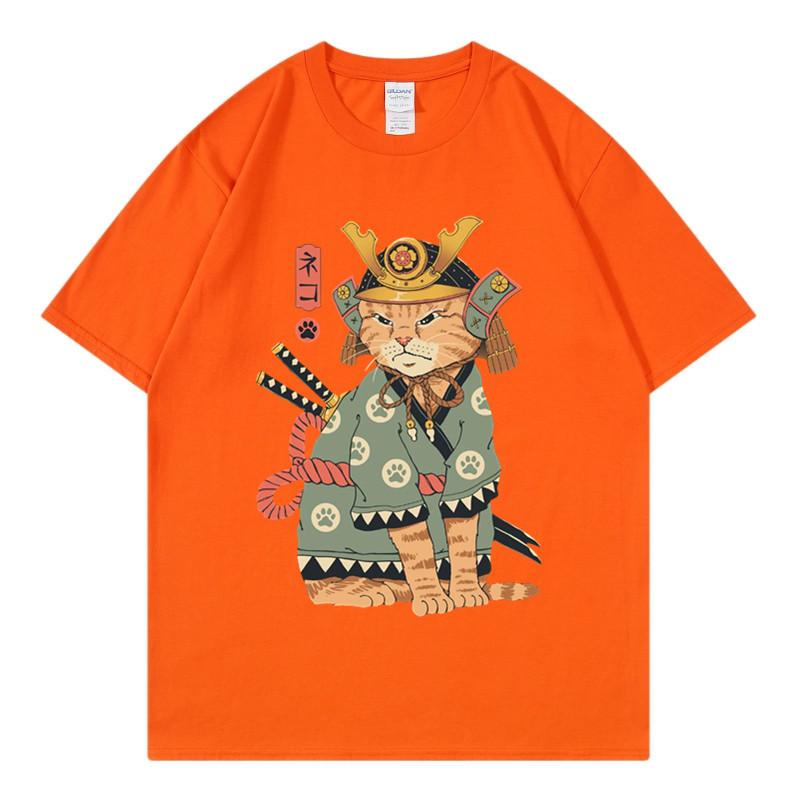 Unisexs Tshirt Summer Korean Edition New Pure Cotton Simple Cartoon Print Round Neck Short Sleeve Popular Casual Short Sl