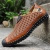 Men's Mesh Breathable Shoes Non Slip Sandals Hiking Climbing Shoes Lightweight Casual Rubber Sole Stitching Sneaker