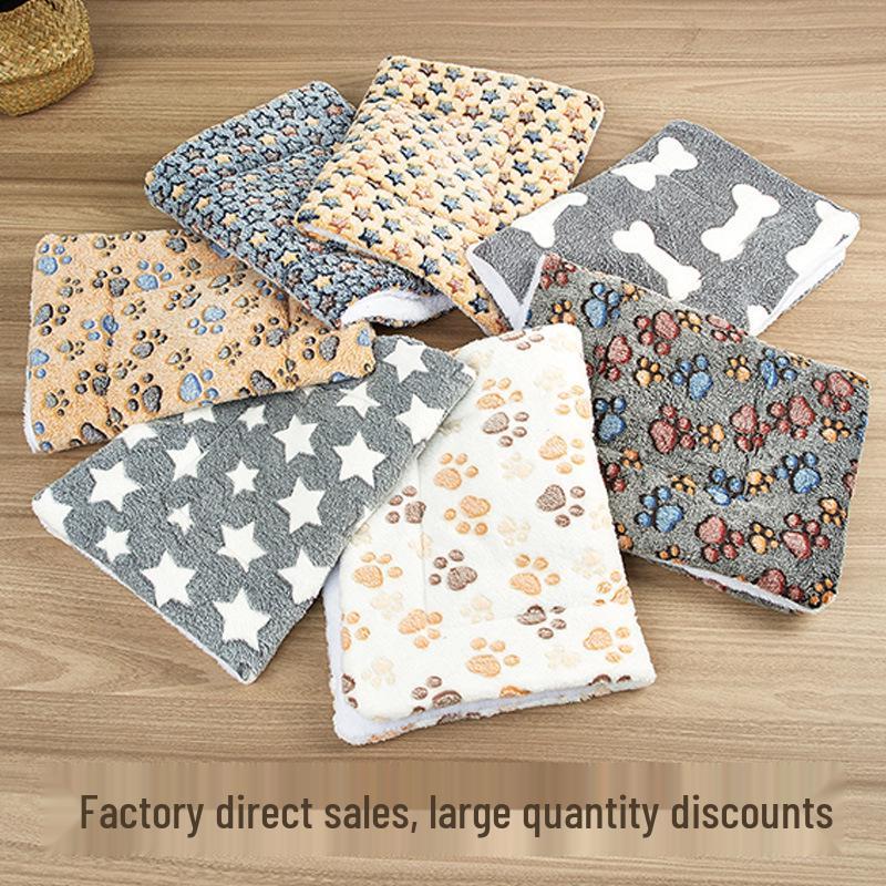 Four Seasons Pet Blanket: Warm Coral Fleece for Cats and Dogs