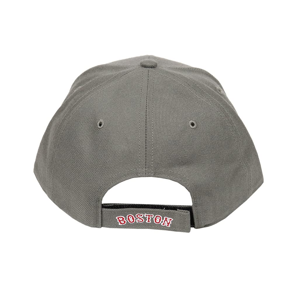47 Brand Cap Major League Baseball MVP Hat Brand MLB Logo Street Unisex Boston Red Sox Dark Gray Grey Free Size Mens Womens
