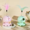 Self-pleasure Cat Turntable Tower Top Feather Cats Interactive Roller Funny Cat Teaser Toy Indoor