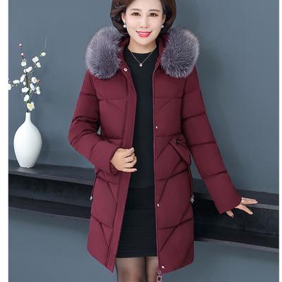 Большие размеры 6XL Женские зимние хлопковые куртки с подкладкой Куртки для мам среднего возраста Теплые толстые парки