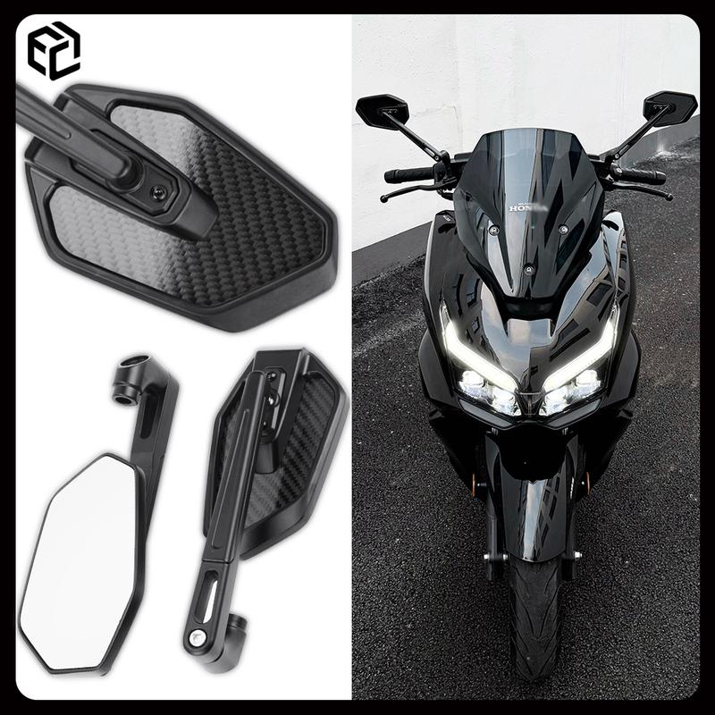 Мотоциклетное зеркало заднего вида из углеродного волокна для Honda / SH150 350i 125i / Forza 350 125 750 / ADV350 150 125 Зеркала для мотоцикла