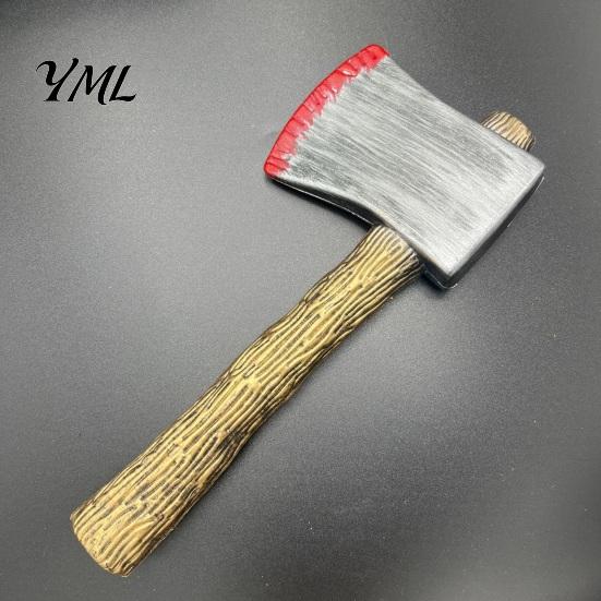 Film And Television Accessories Retro Simulation Plastic Ax Prop for Halloween Cosplay Stage Performance, Realistic Props Lightweight Toy Weapon Kids