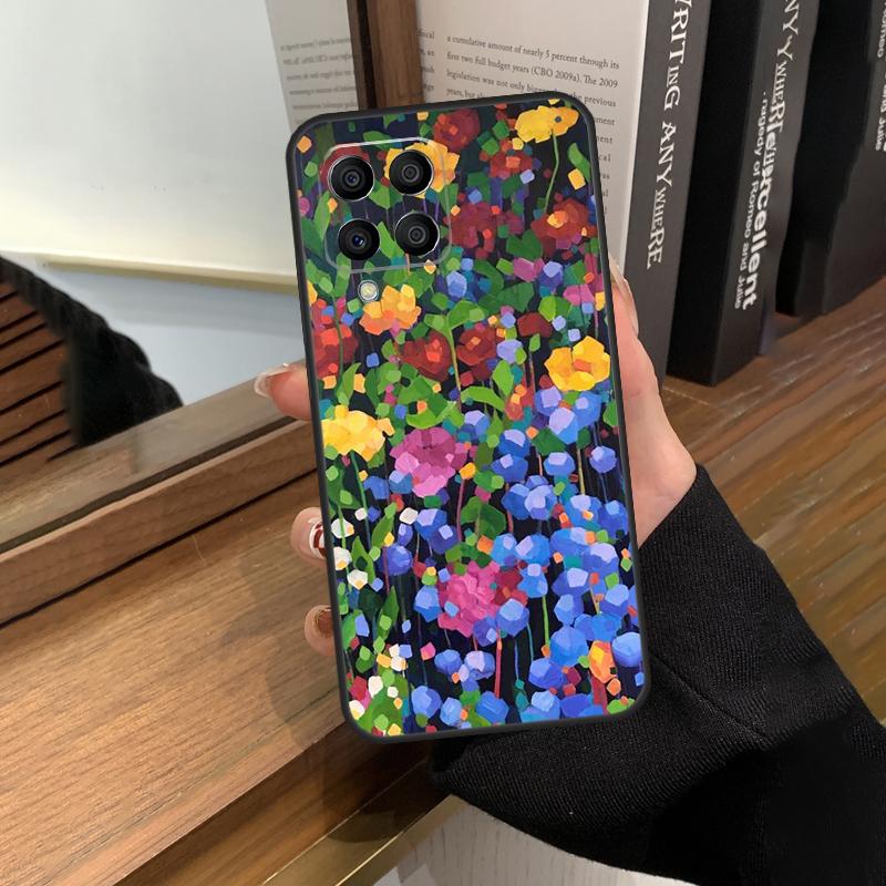 Яркая Цветочная Живопись Художественный Чехол Для Samsung Galaxy M56 M06 M16 M36 M52 M32 M12 M54 M34 M14 M35 M55 M15 M11 M31 M13 M53