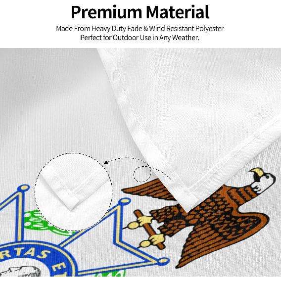 Сыны Американской революции 3 х 5 футов Наружный декоративный флаг, Садовый флаг, Наружный одинарный флаг