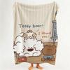 Illustrator miiiiichan Throw Flannel Throw Blanket Suitable for Sofa Living Room Bedroom