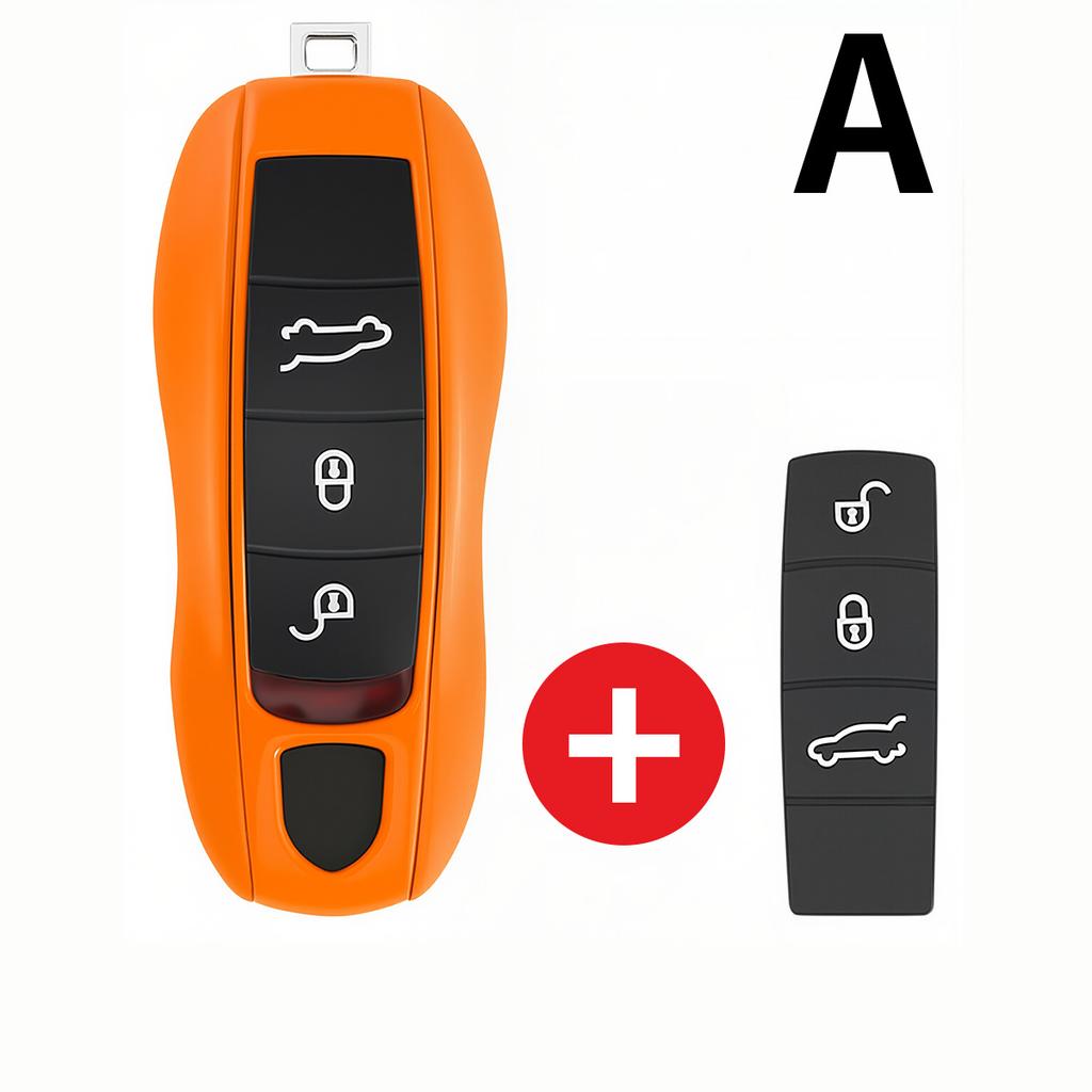 Для Porsche Panamera Carrera Macan Boxster Cayman Cayenne Taycan 911 970 981 991 Автомобильный Умный Чехол-Брелок для Ключа Набор Накладок Оболочка