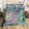 Marble Duvet Cover Set Marble Bedding Set Blue Gold Abstract Texture Kid Bedclothes Double Queen King Size Polyester Quilt Cover