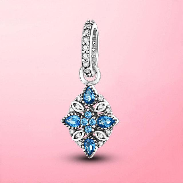 925 Sterling Silver O Pendant Love Heart Snake CZ Clip Charm Beads Fit Original Women Bracelet Bangle Silver 925 Jewelry