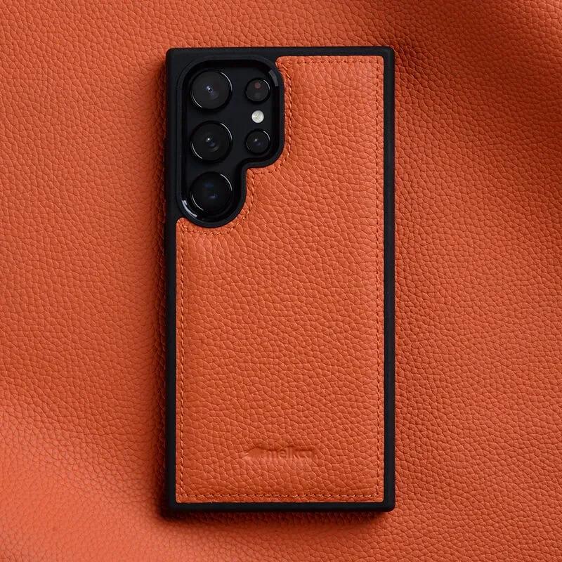 Melkco 100% Натуральная Кожа Чехол для Samsung Galaxy S23 S24 S25 Ultra Plus Премиум Роскошная Обложка Коровья Кожа Бизнес Чехлы для Телефона