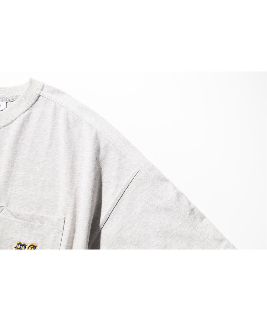 MASSNOUN [16 Count] Old London Pocket Real Oversized Short Sleeve T-Shirt Mshts003-Gy