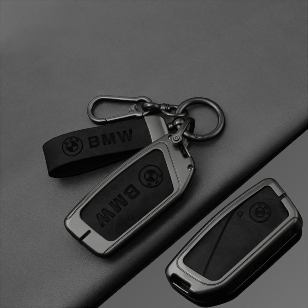 ujhzt6 Fashion Leather Car Key Case Cover for BMW 740i 760i 5 Series G60 X1 X2 X5 X6 X7 IX1 IX2 IX I5 I7 G05 Car Interior Accessories