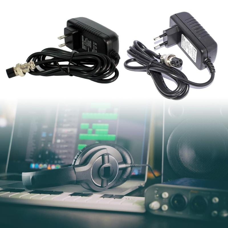 Mixer Console Power Supply Adapter AC100-240V DC15-DC48V Featuring Overloads and Short Circuits Protections Stable out