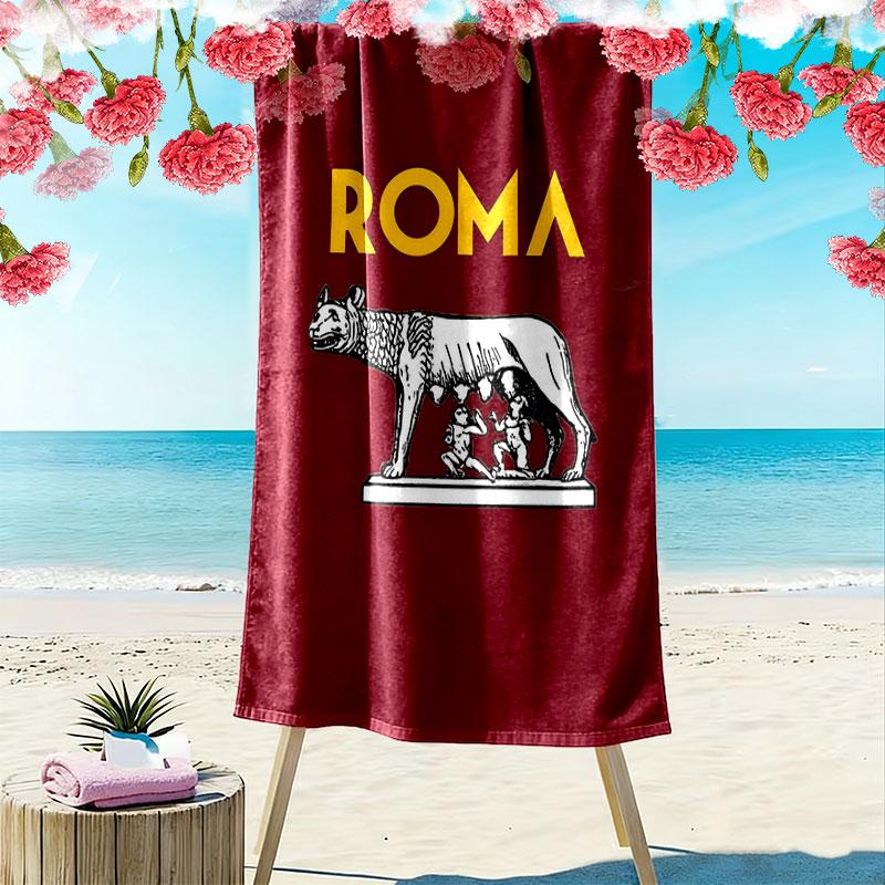 The Wolves logo Print Beach Towel, Large Soft Quick Dry Towel for Beach Camping Swimming