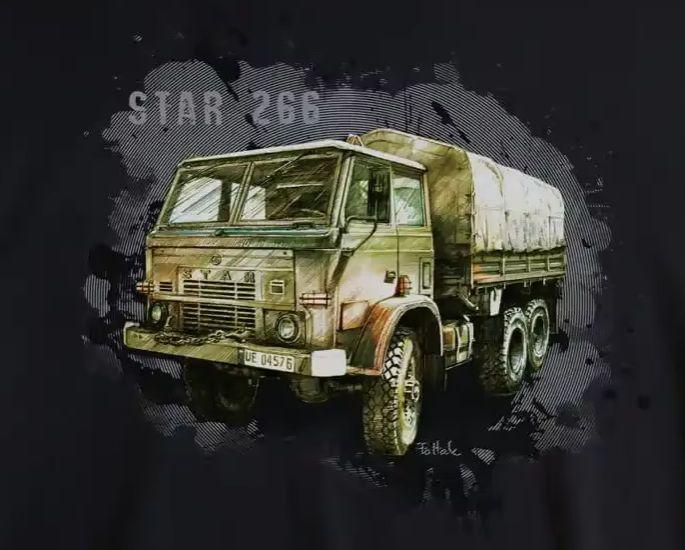 Polish STAR 266 Military Truck TShirt 100 Cotton ONeck Summer Short Sleeve Casual Unisexs Tshirt Size S3XL